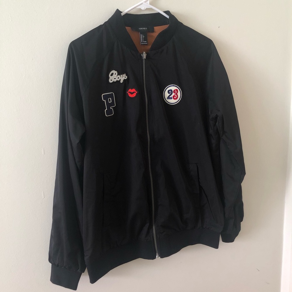 Forever 21 Black Patched Jacket